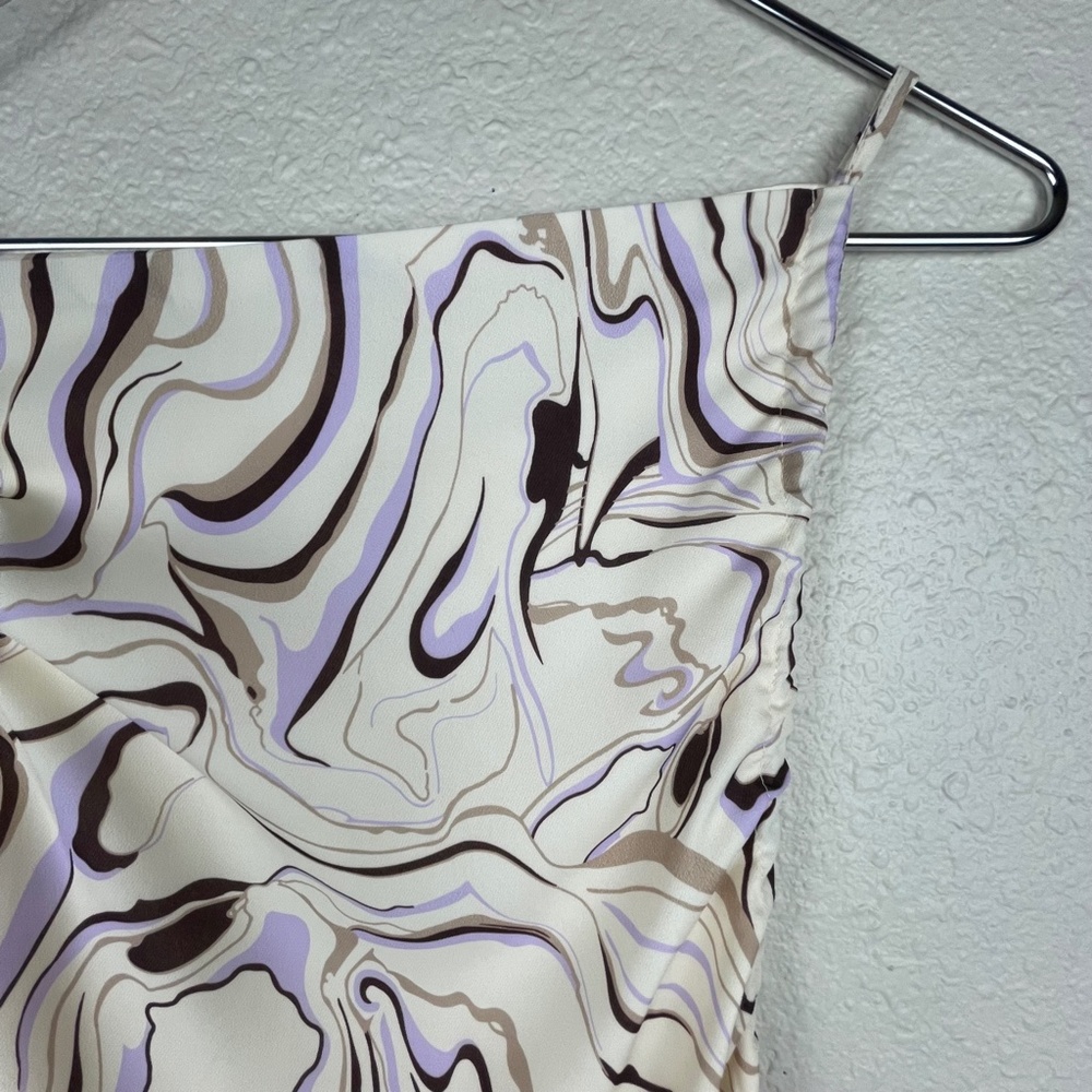 Cider Oil Painting Swirl Slit Cami Dress NWT